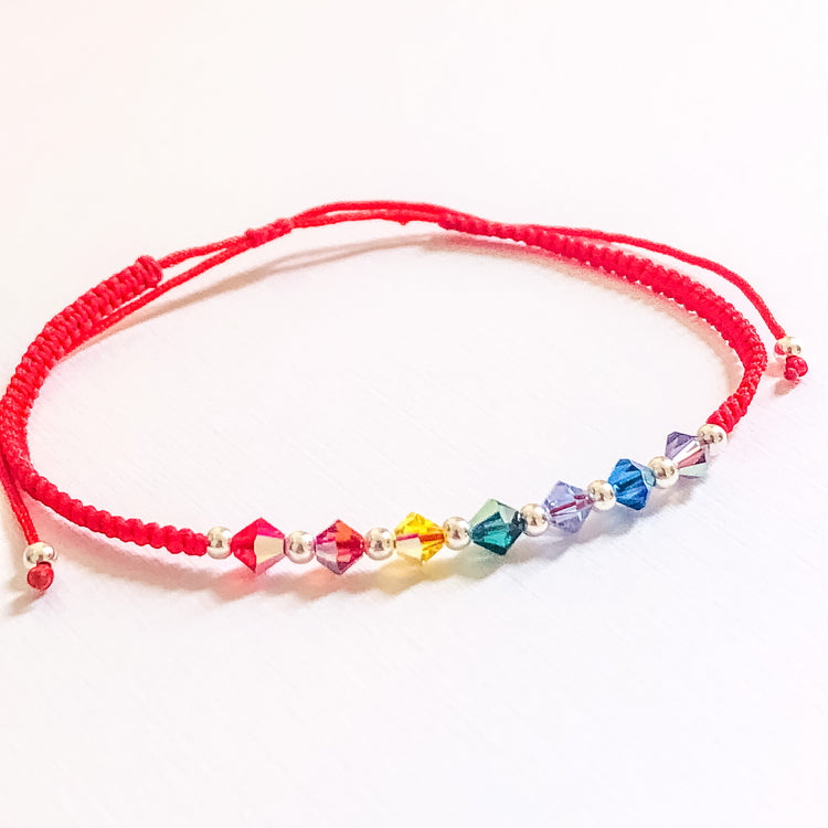 Pulsera 7 Chakras tejida