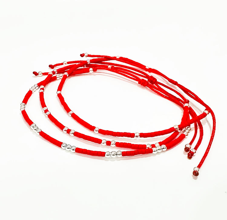 Conjunto rojo Plata