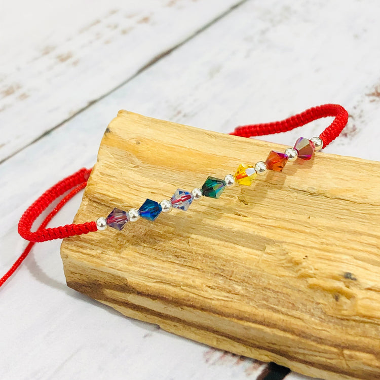 Pulsera 7 Chakras tejida