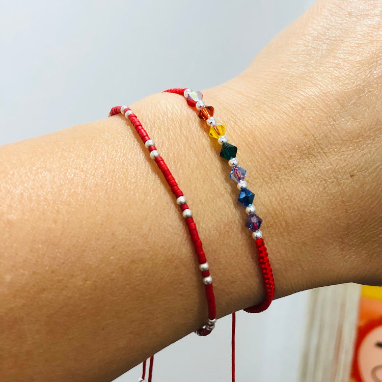 Pulsera 7 Chakras tejida