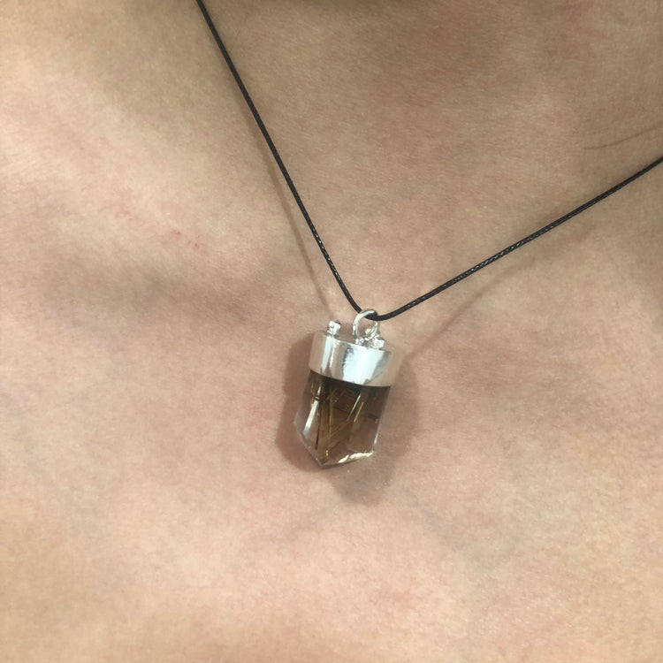 Colgante Punta Cuarzo Rutilado