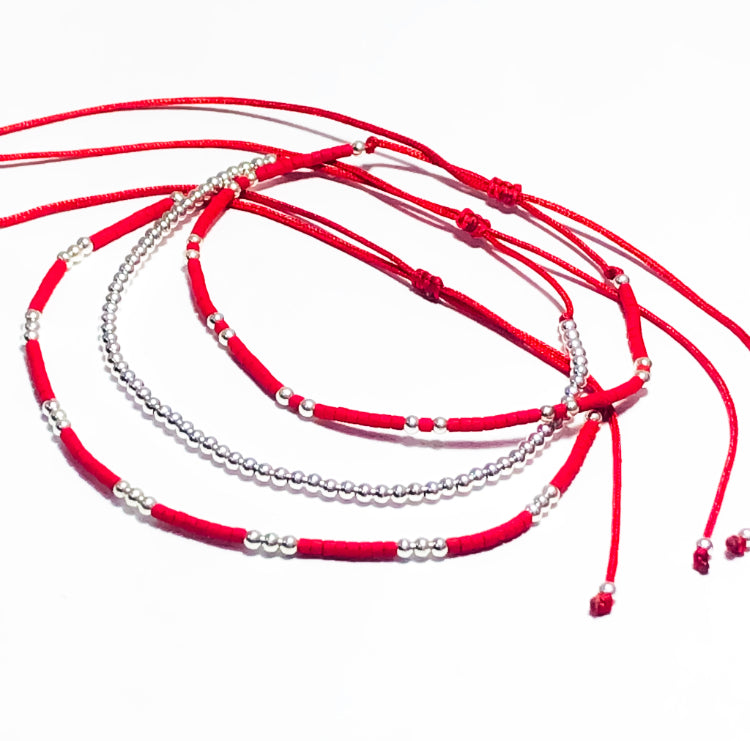 Conjunto 3 pulseras Plata