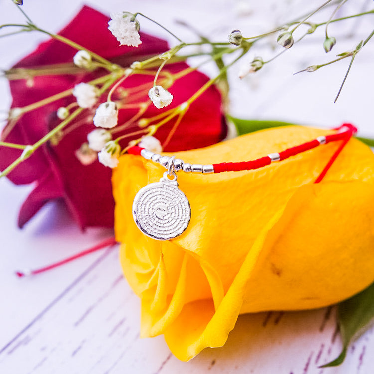 Pulsera Mostacillas Padre Nuetro colgante