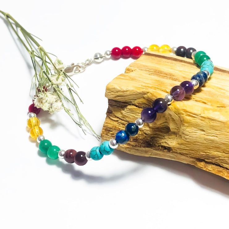 Pulsera 7 chakras piedras naturales