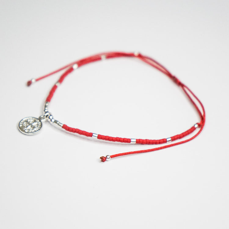Pulsera mostacillas San Benito Colgante
