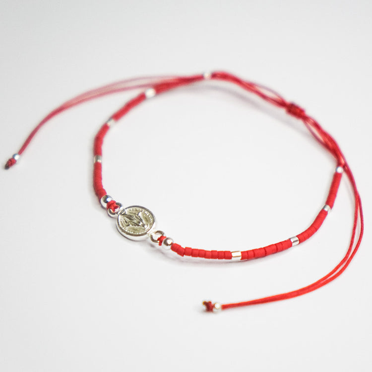 Pulsera Mostacillas Virgen de los rayos Conector